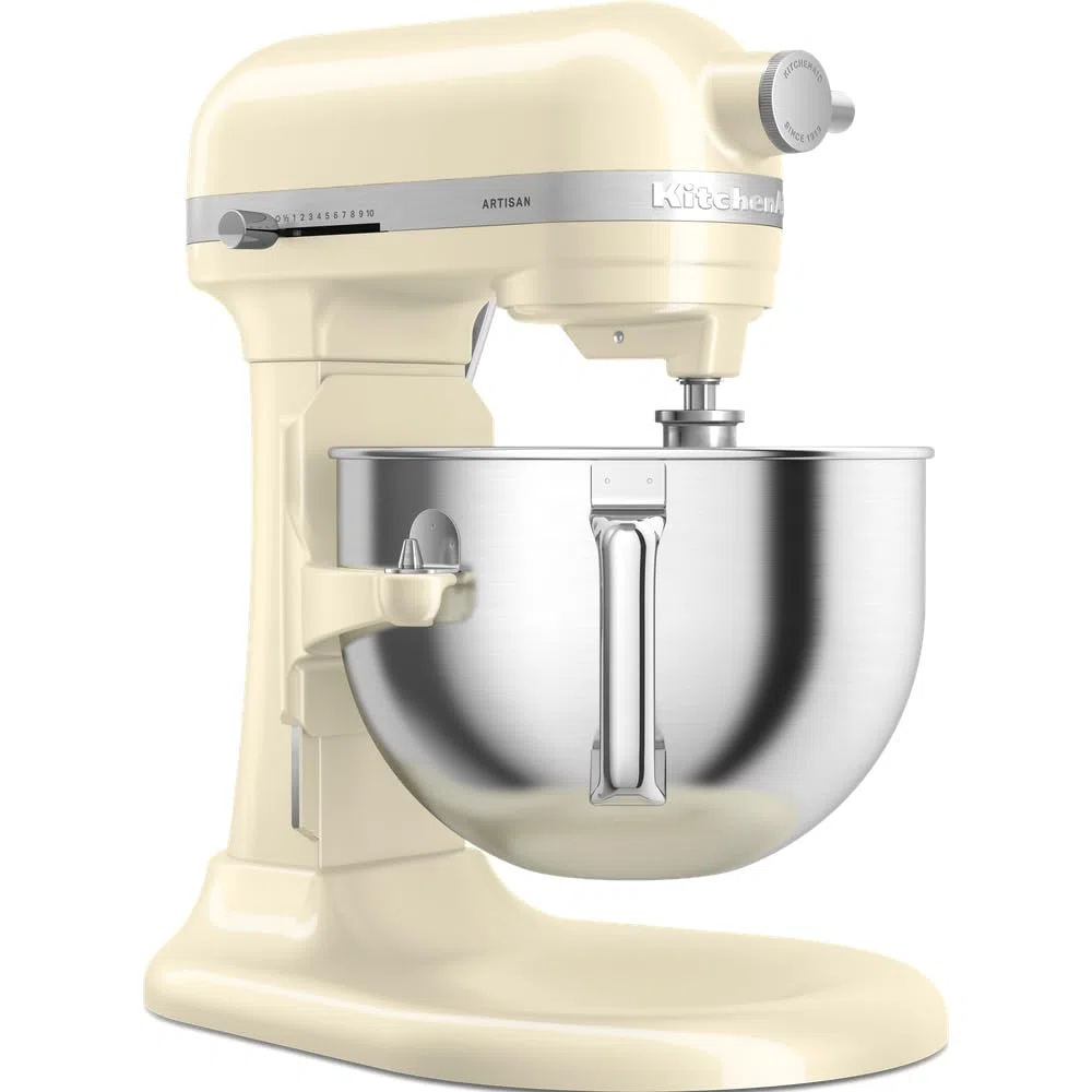KitchenAid Robot da Cucina - Artisan - Robot da cucina multifunzione con ciotola sollevabile - Con 5 accessori - 5,6L - Crema