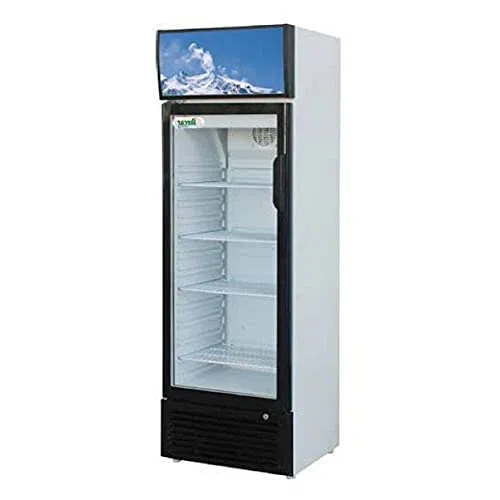 Generico Vetrina bibite refrigerata, temp.positiva a colonna con porta in vetro da Lt.250