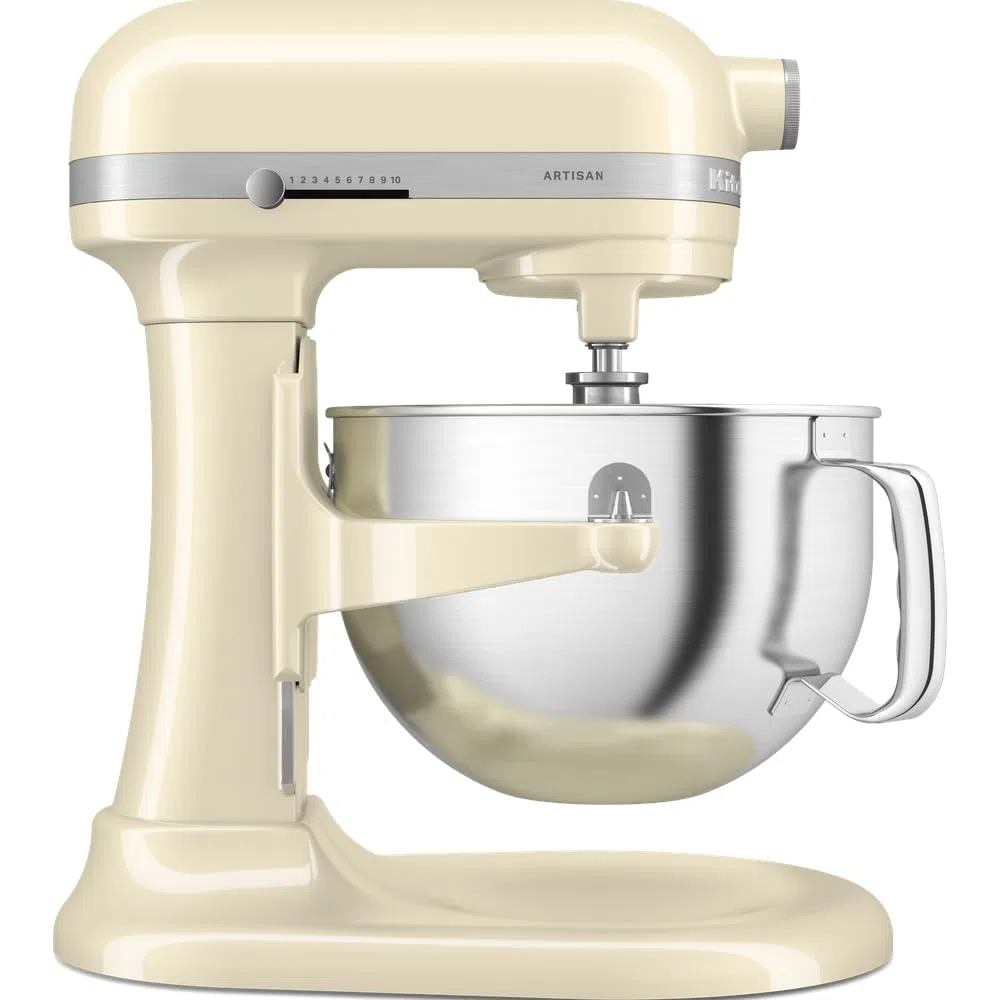 KitchenAid Robot da Cucina - Artisan - Robot da cucina multifunzione con ciotola sollevabile - Con 5 accessori - 5,6L - Crema