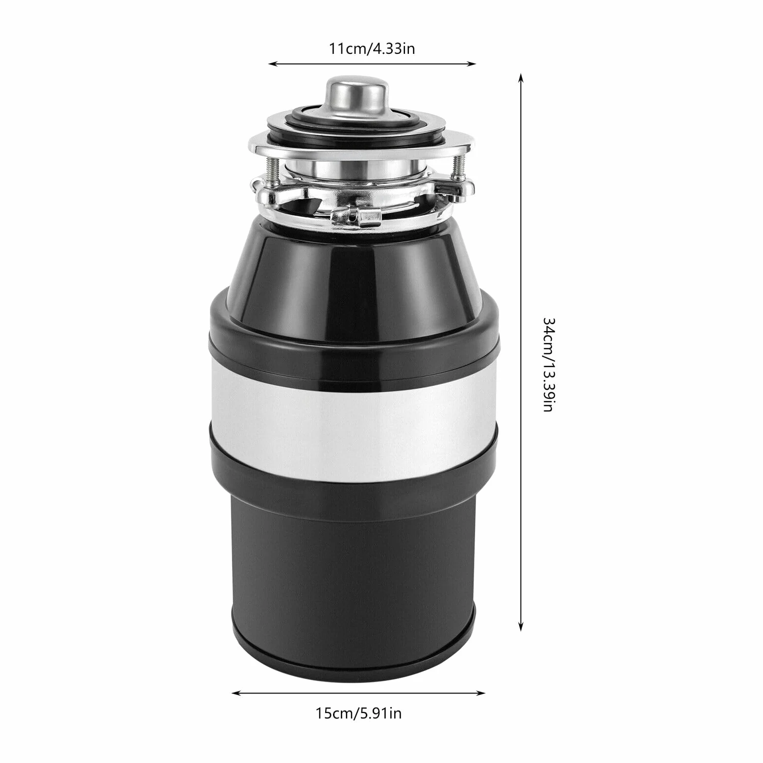 Smaltimento rifiuti da cucina, 1,4 l, per lavello, cucina, casa, 560 W 0,75 HP