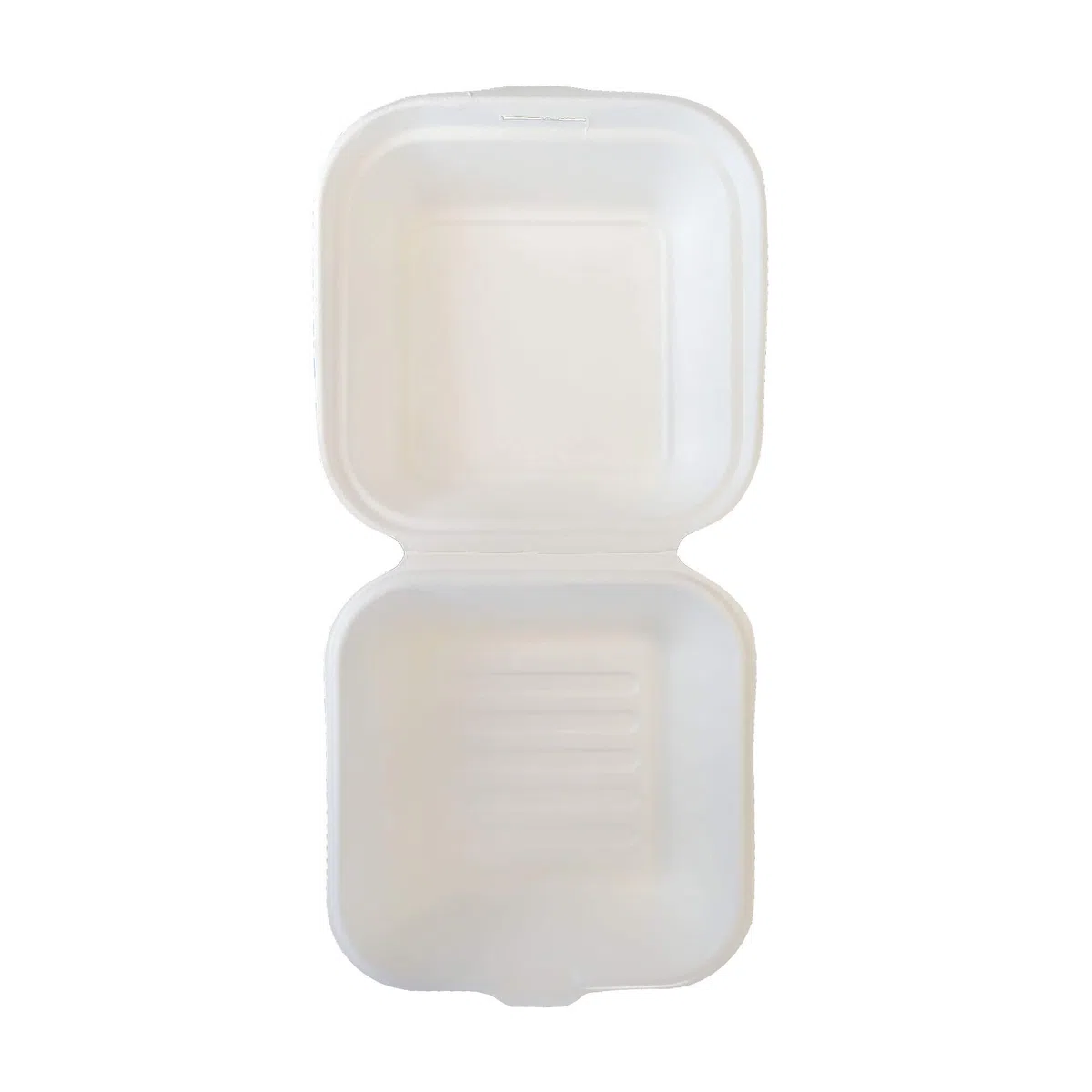 PZ 50 VASCHETTA RICHIUDIBILE IN POLPA DI CELLULOSA BIO COMP 15 x 15 x H 8,5 CM IDEALE PER L'ASPORTO DI CIBI COME SUSHI, FRITTI,HAMBURGER E PATATINE