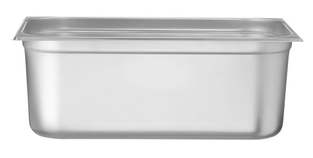 HENDI Contenitore Gastronorm GN 1/1, Budget Line, resistenza termica -40 °C a 250 °C, per forno e bagnomaria, 28L, 530x325x(H) 200mm, acciaio inox
