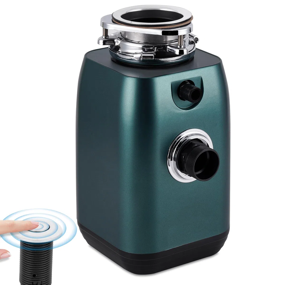 BAOSHISHAN 600W cucina smaltitore rifiuti Cucina Sminuzzatore lavello con interruttore a pulsante 3800 giri al minuto per lavello della cucina