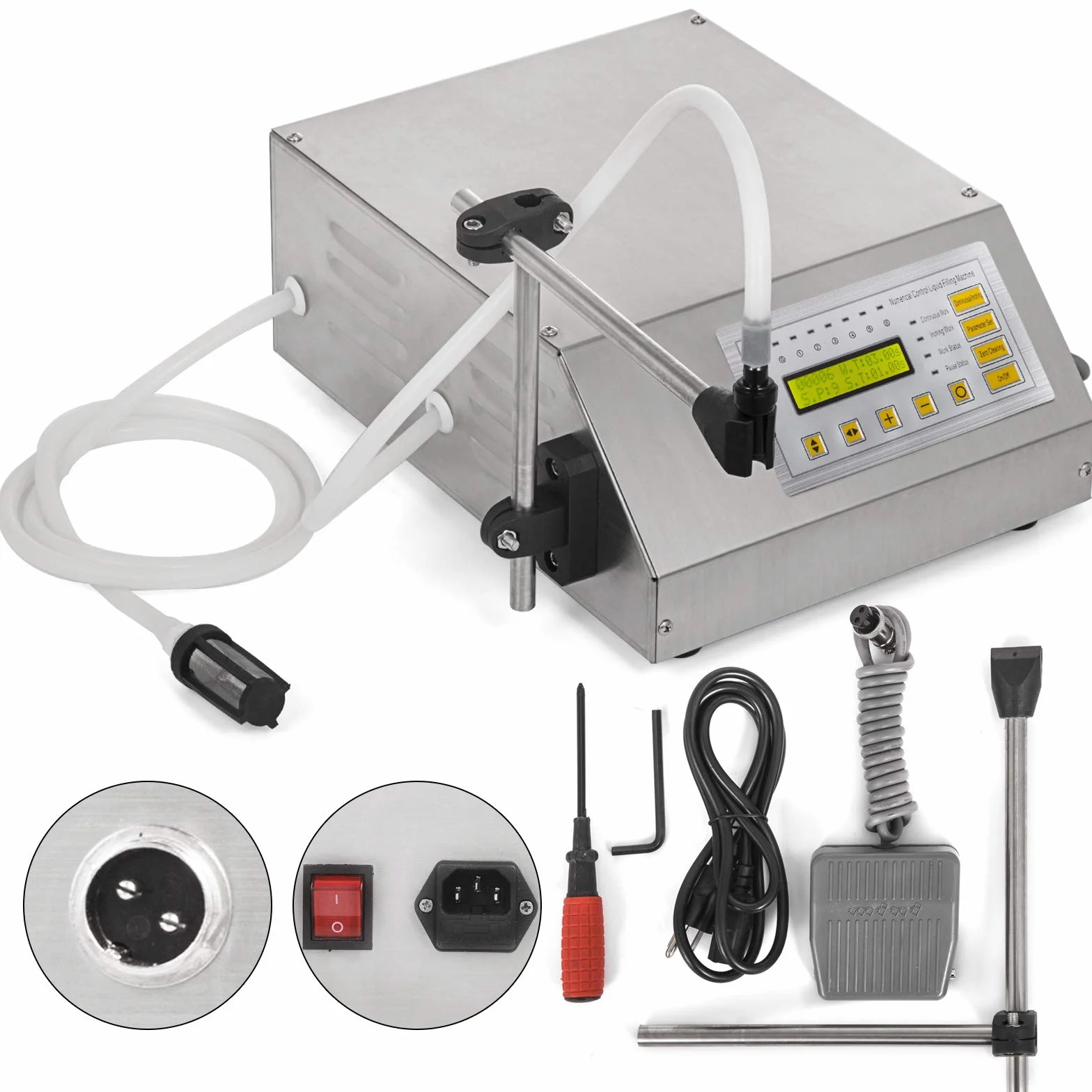 HODOY GFK-160YTGZJ00001 Macchina di Riempimento Liquido, Grigio