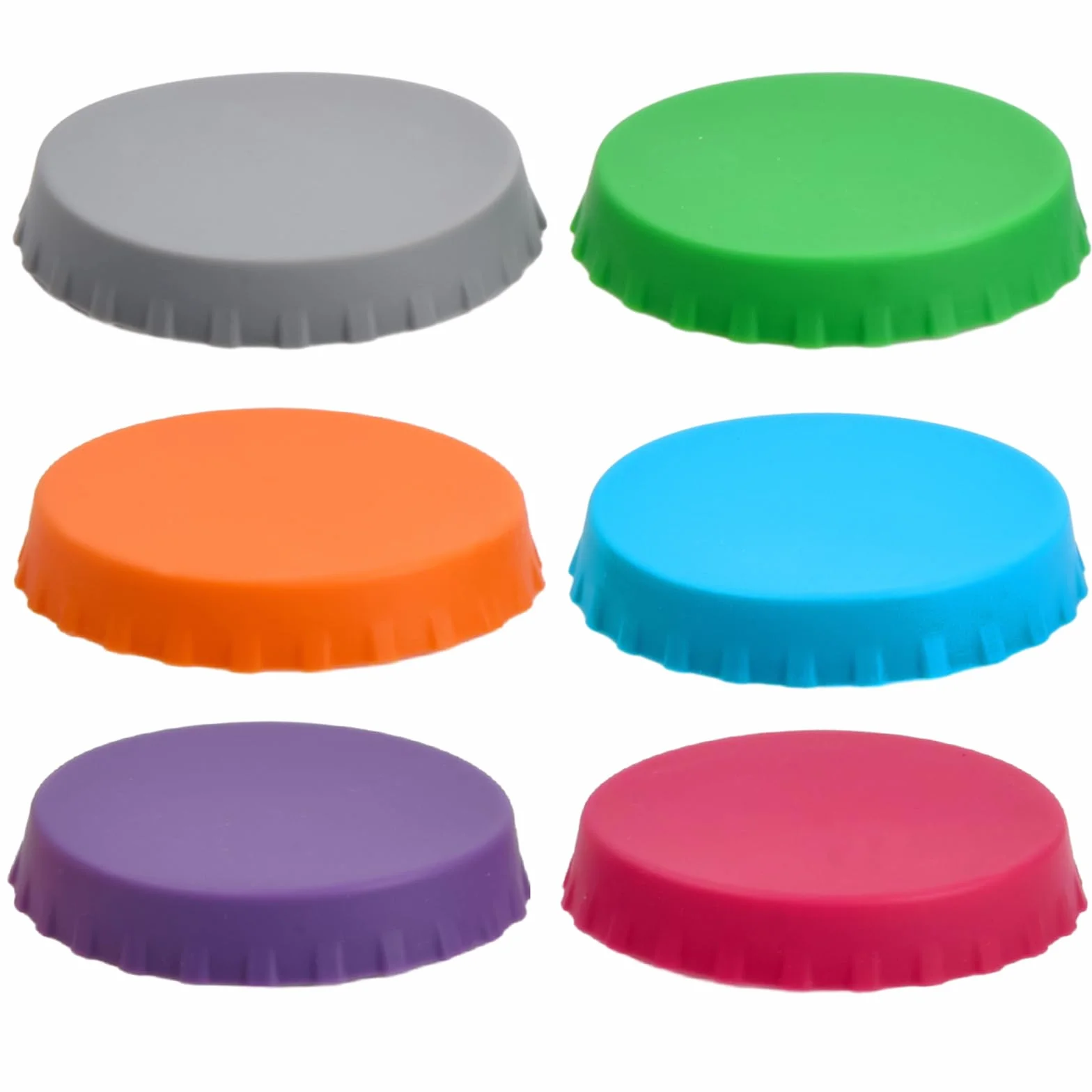 6 Pezzi Tappi Per Lattine, Colorato Tappo Per Lattine, Tappi Per Lattine Bibite, Tappi In Silicone Coperchi Per Lattine Birra Di Bevande Riutilizzabili Per Lattine Di Cola, Birra, Bibite