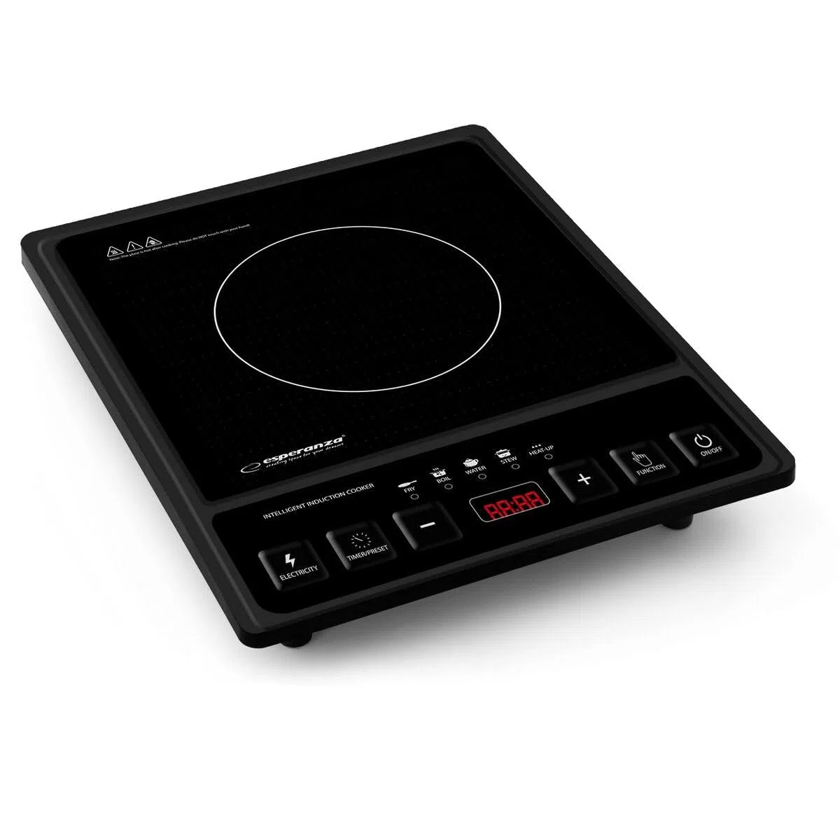 FLM SYSTEM Piastra induzione fornello portatile elettrico piano cottura cucina 2000W