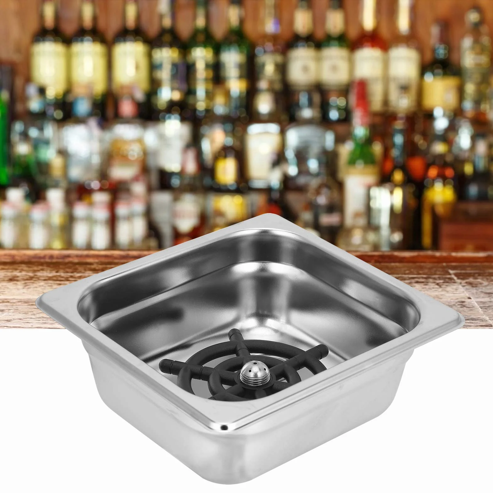 BuyWeek Lavabicchieri Automatico Sciacquatrice per Bicchieri, G1/2 Durevole in Acciaio Inossidabile per Bar Pub Caffè