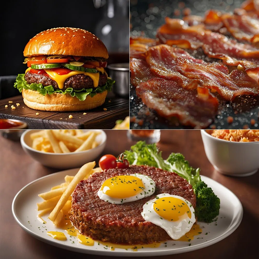 Pressa per hamburger, in acciaio inox con manico in legno, per hamburger, facile da pulire, per griglia piatta, carne, patty, bistecca, bacon, salsiccia, accessori professionali per barbecue (grande)