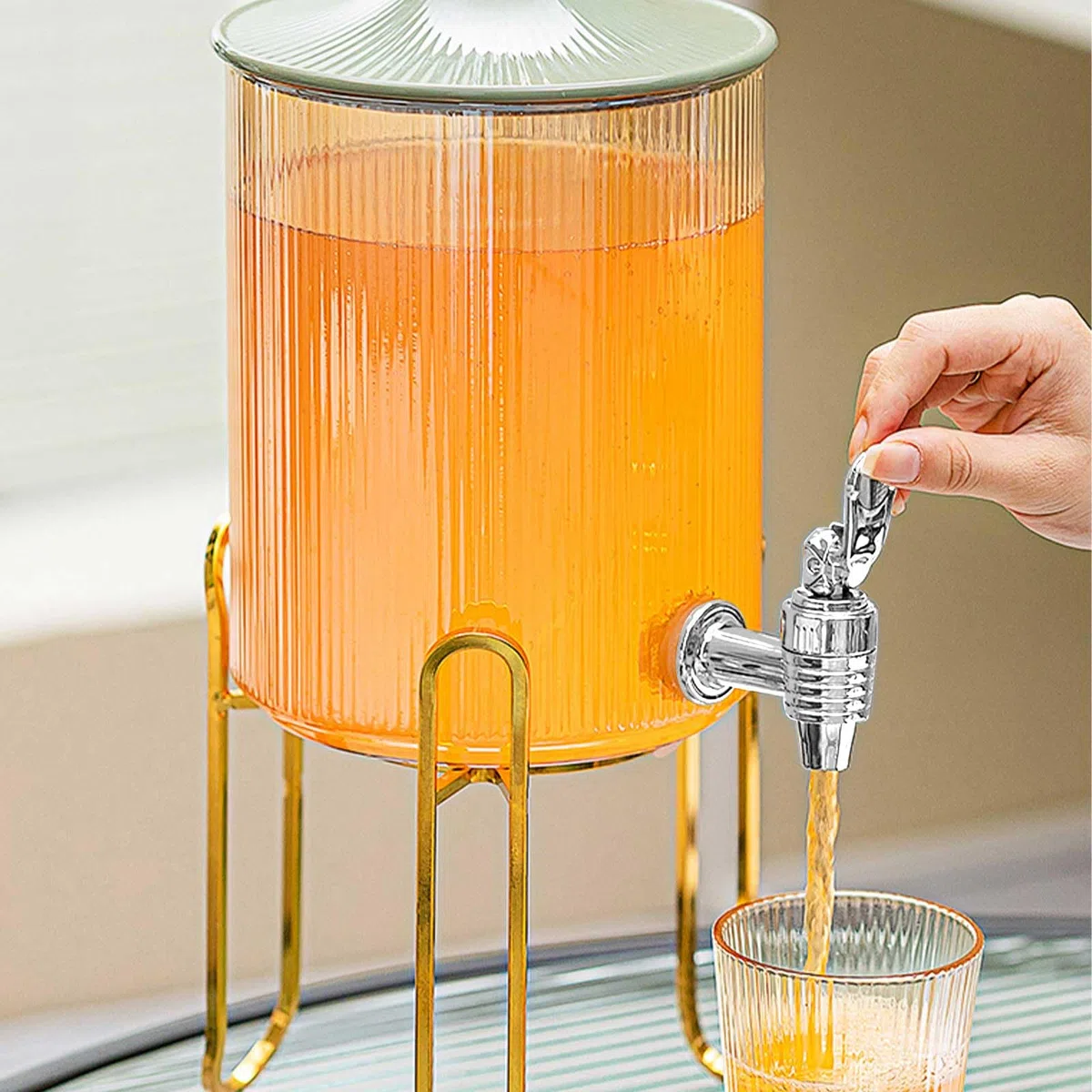 DEANKEJI Rubinetto per Tanica Plastica 4 Pezzi ABS Rubinetto del Distributore, Rubinetto Tanica con Distanziatori e Dadi, Apertura Filettata 1,7 x 2,8 cm, Rubinetto per Succo, per Caffè, Succo