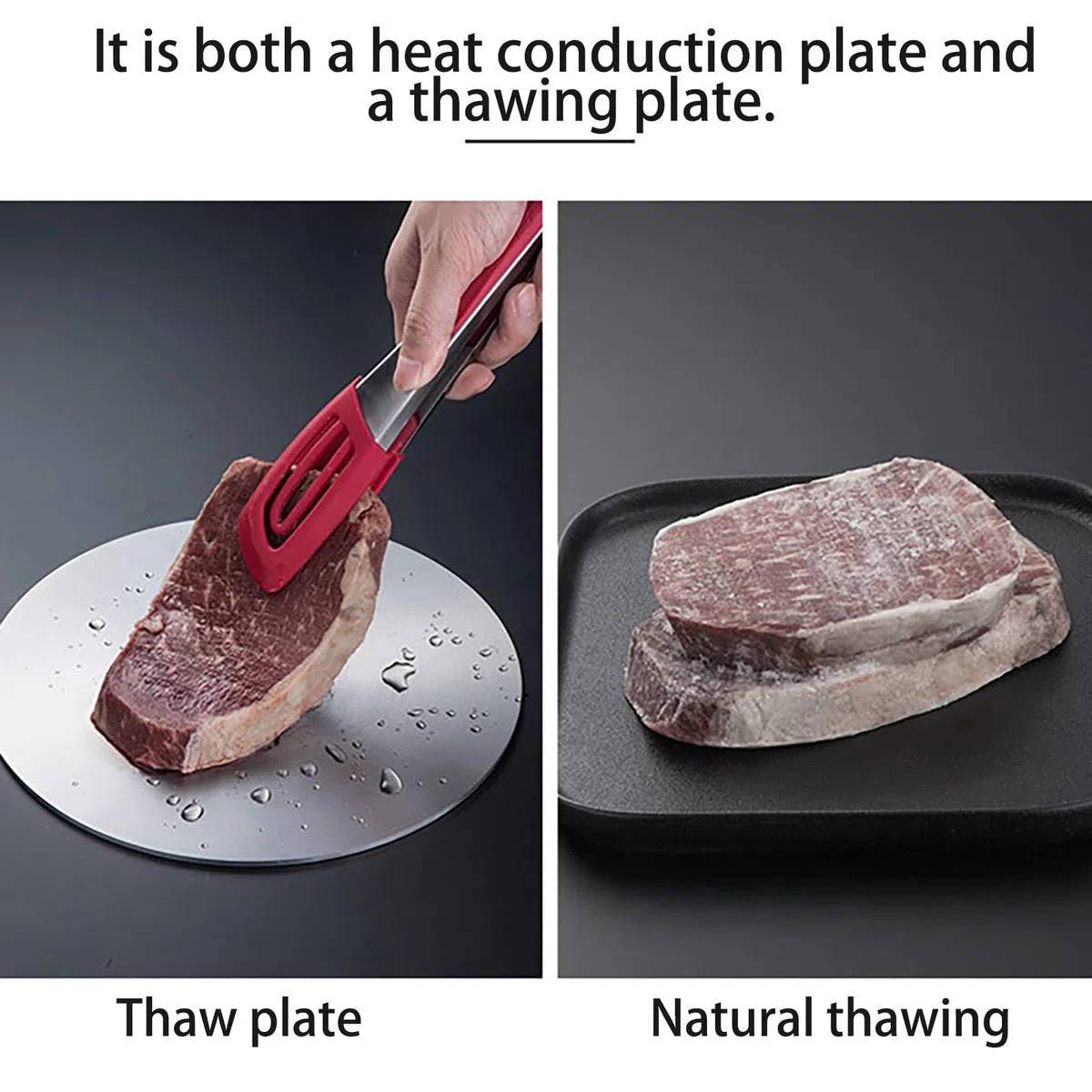 RoseFlower Adattatore Induzione 28cm/11'', Piastra Convertitore per Piano Cottura a Induzione in Acciaio Inossidabile, Piastra Diffusore di Calore con Manico Rimovibile