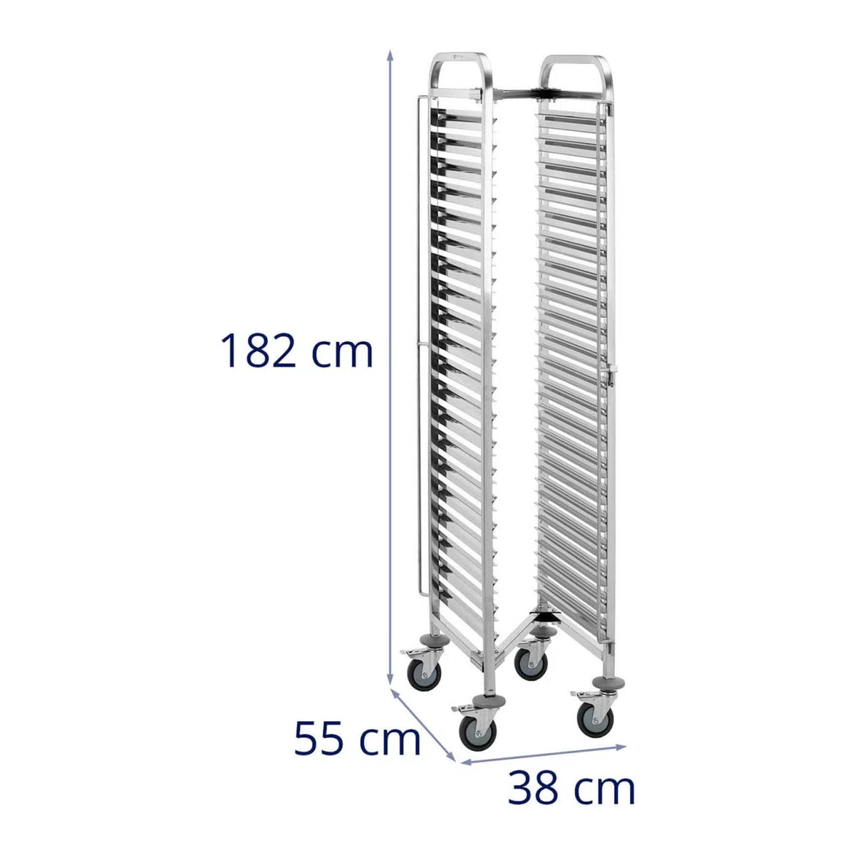 Royal Catering RCTW 20 GN 1/1B - Carrello per tablet 20 GN 1/1 o 30 x GN 1/3 alloggiamenti Gastro