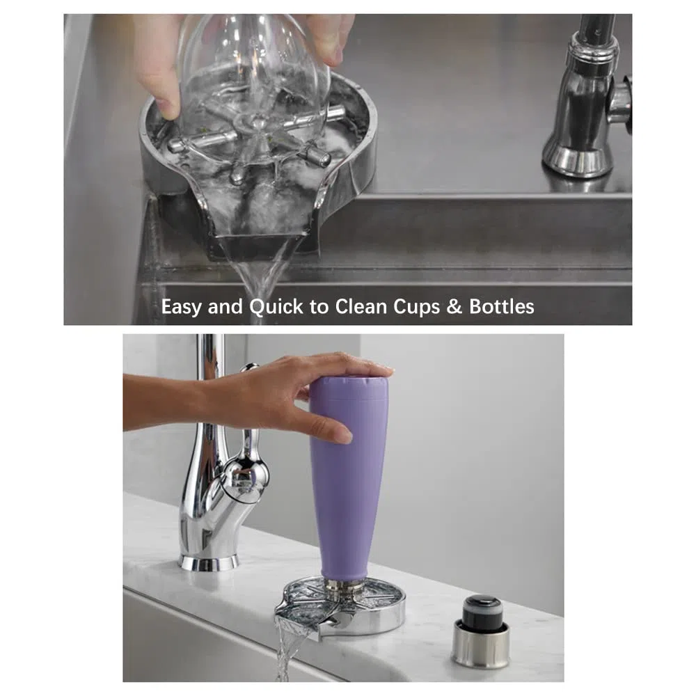 Lavabicchieri Lavandino,Sciacquatrice in Vetro per lavello da Cucina Rondella per Tazza per lavello Barra di Fissaggio per lavello Sciacquatrice in Vetro Accessori per lavello da Cucina