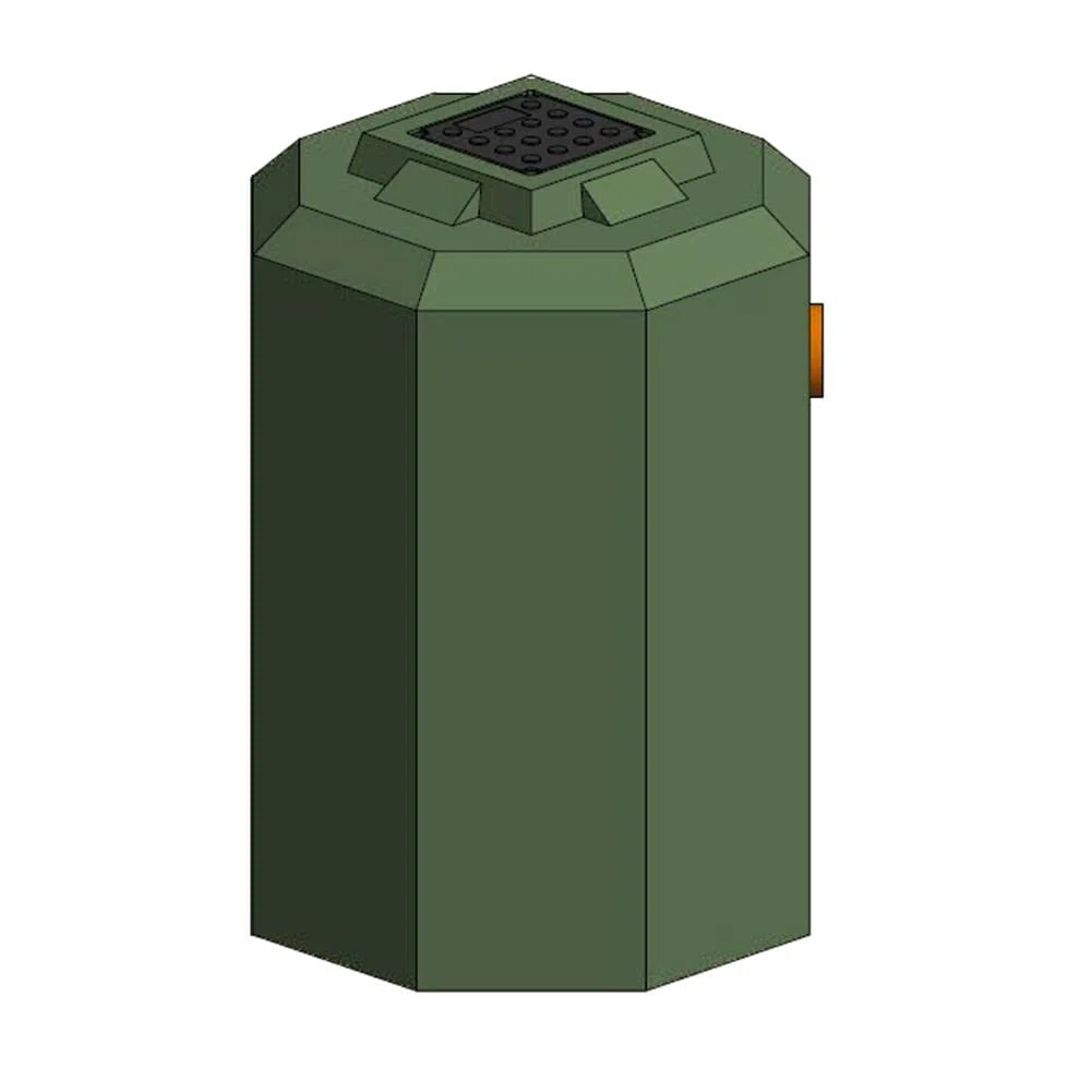 Degrassatore A.E. 10, coperti 10, capacità 230 Lt, Mis. Ø 600 x 875 H mm, per il trattamento delle acque reflue domestiche e acque grigie