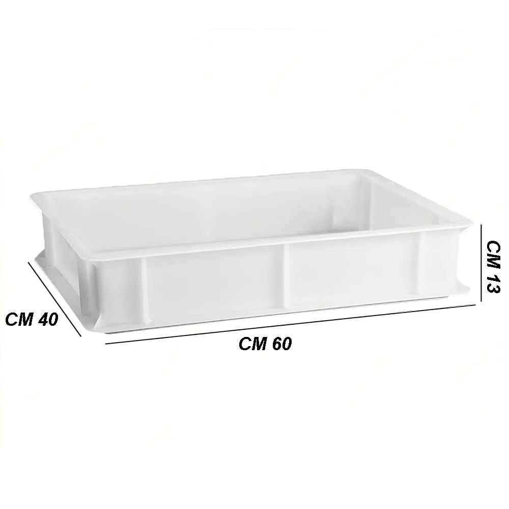 Set 3 Cassette con Coperchio portaimpasti palline Pizza Pane panette 60x40x13 certificata per alimenti VASCHETTA DA FRIGO professionale litri 24 impilabile sovrapponibile PIZZERIA CASEIFICI