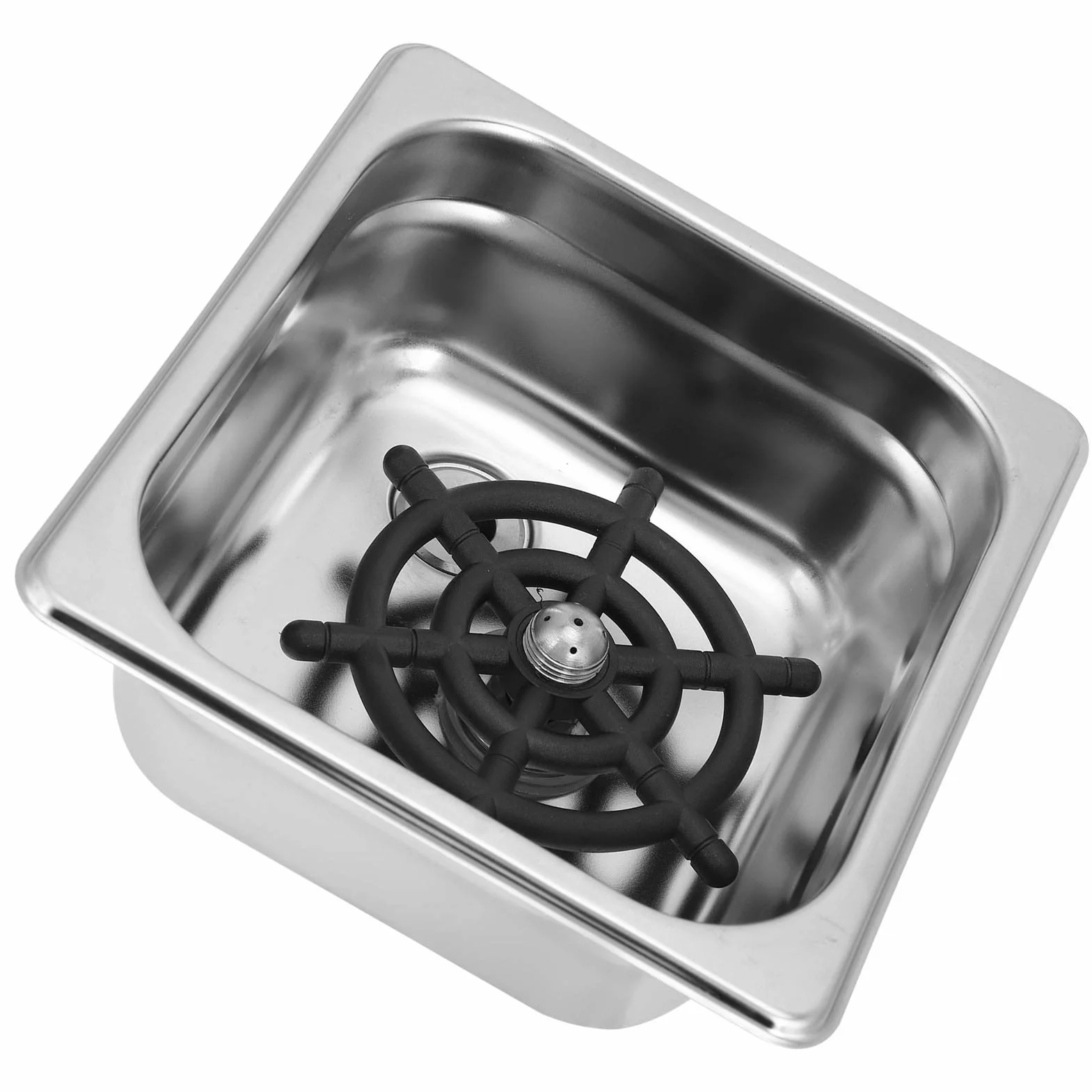 BuyWeek Lavabicchieri Automatico Sciacquatrice per Bicchieri, G1/2 Durevole in Acciaio Inossidabile per Bar Pub Caffè