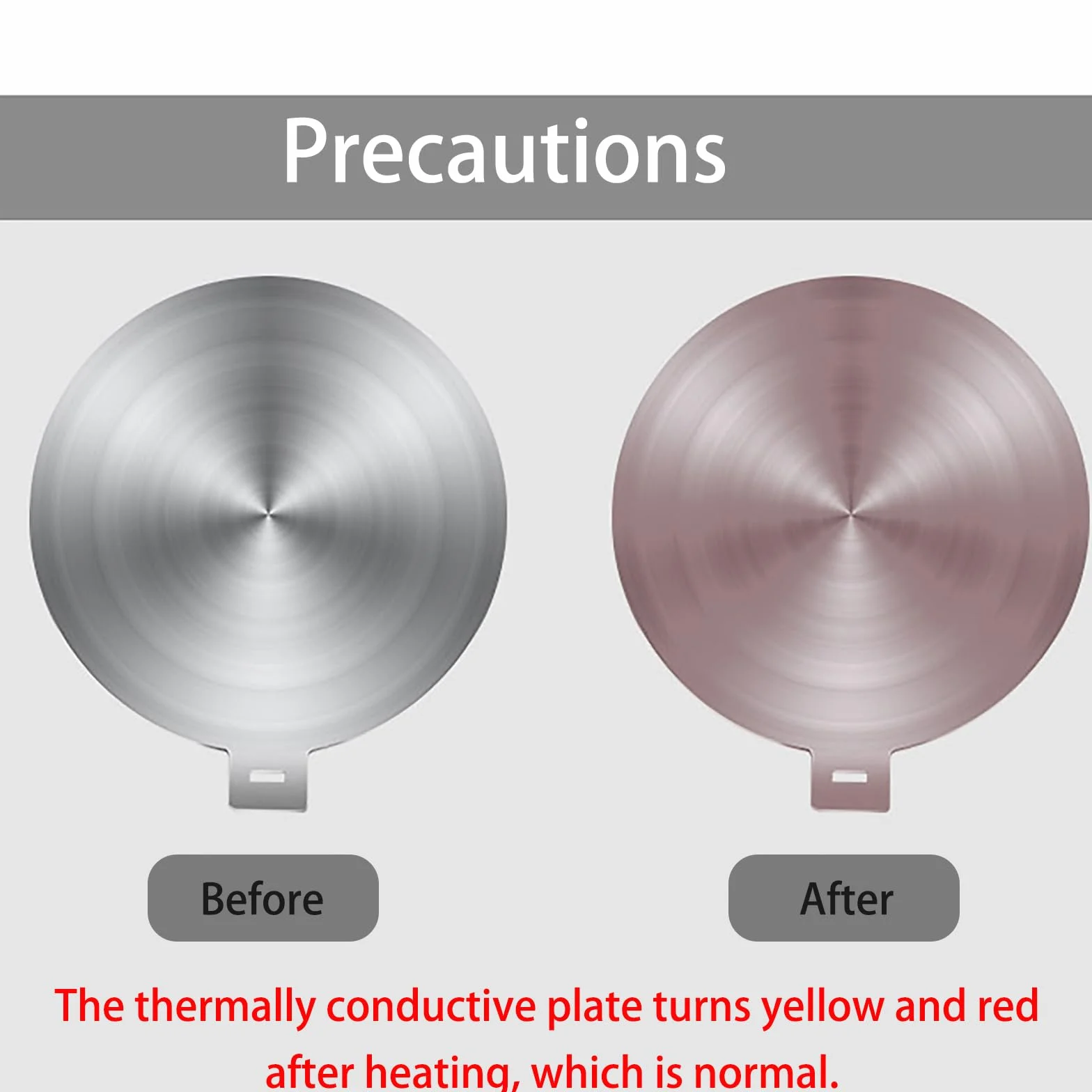 RoseFlower Adattatore Induzione 28cm/11'', Piastra Convertitore per Piano Cottura a Induzione in Acciaio Inossidabile, Piastra Diffusore di Calore con Manico Rimovibile