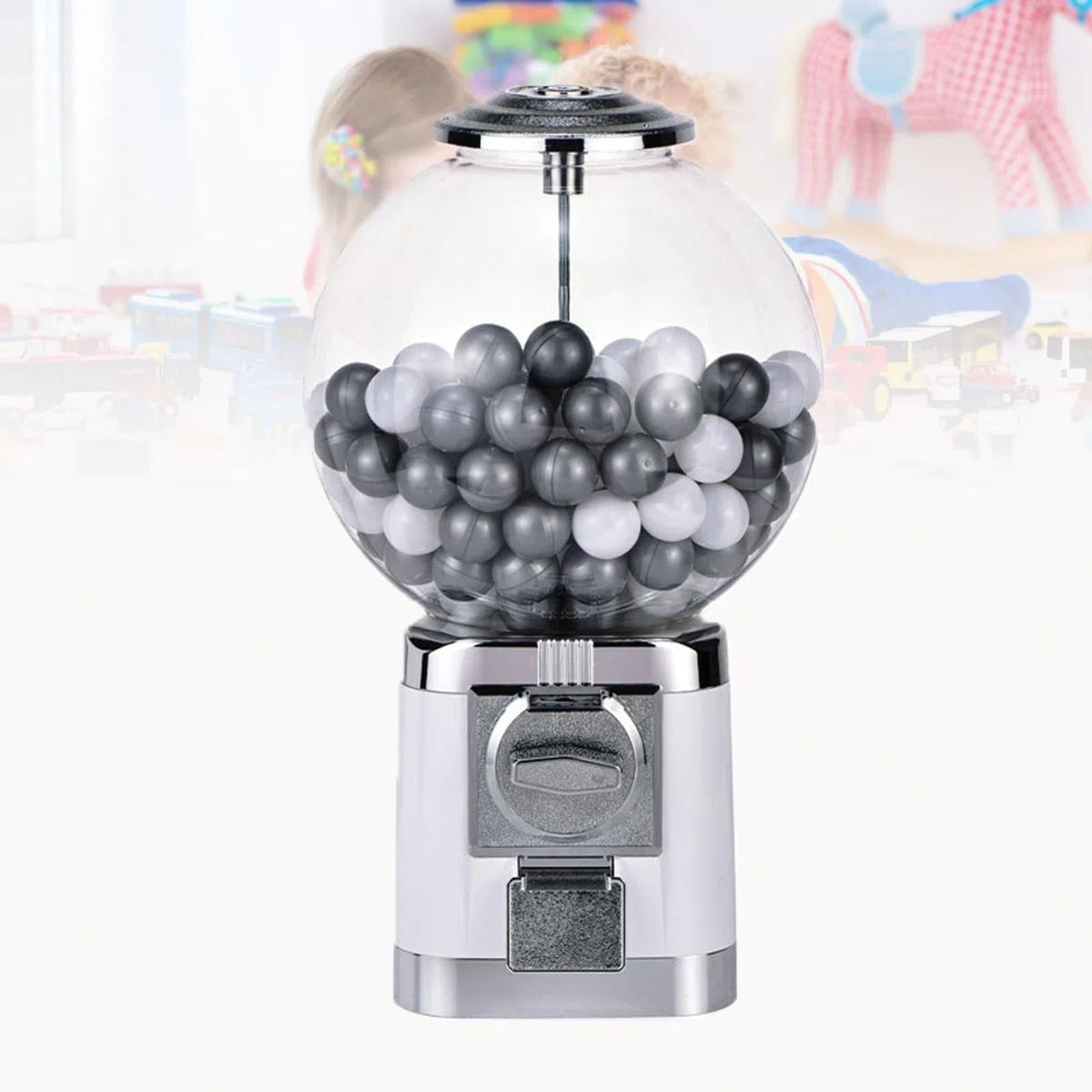 Distributore Automatico Di Palline Di Gomma Da Masticare, Distributore Automatico Di Palline Da 1,26 Pollici Con Chiave, Distributore Di Giocattoli Classici In Capsule A Bolle, Distributore Automatico